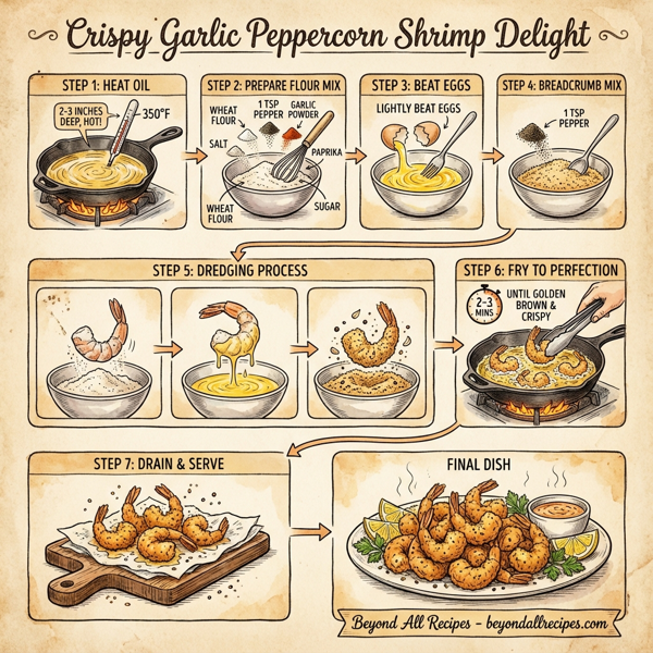 Crispy Garlic Peppercorn Shrimp Delight instructions