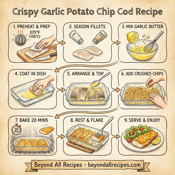 Crispy Garlic Potato Chip Cod instructions