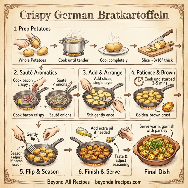Crispy German Bratkartoffeln instructions