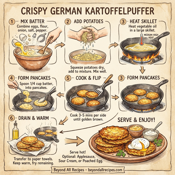 Crispy German Kartoffelpuffer instructions