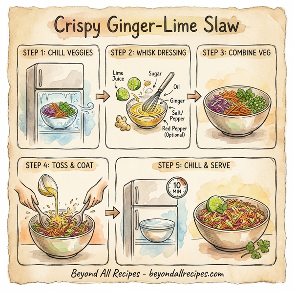 Crispy Ginger-Lime Slaw instructions
