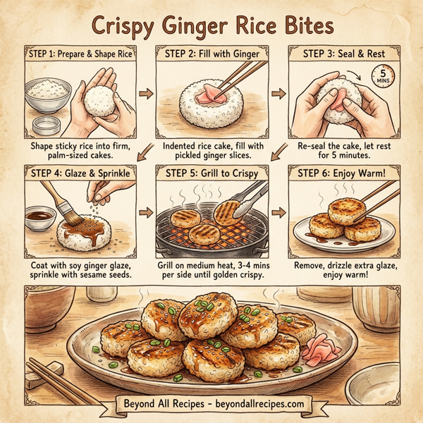 Crispy Ginger Rice Bites instructions
