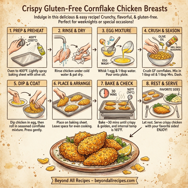 Crispy Gluten-Free Cornflake Chicken Breasts instructions