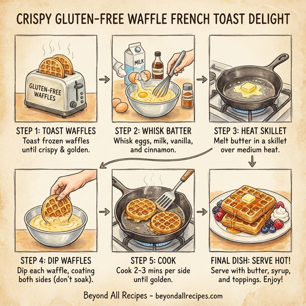 Crispy Gluten-Free Waffle French Toast Delight instructions