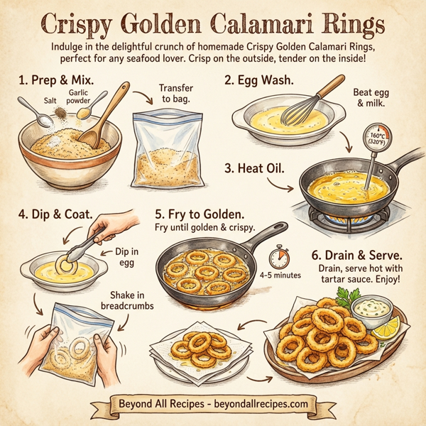 Crispy Golden Calamari Rings instructions