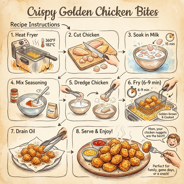 Crispy Golden Chicken Bites instructions