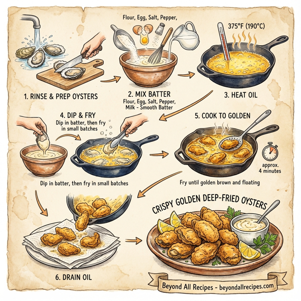 Crispy Golden Deep-Fried Oysters instructions