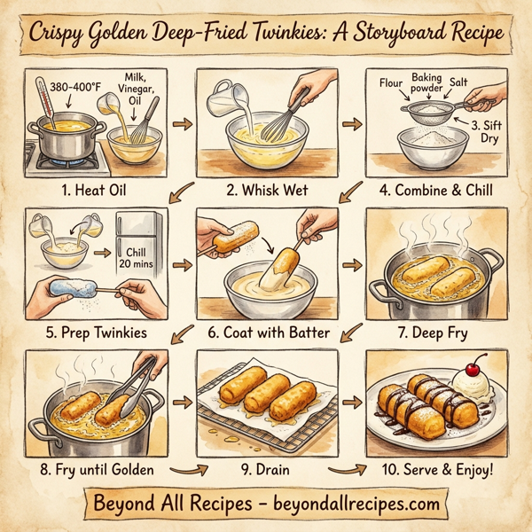 Crispy Golden Deep-Fried Twinkies instructions