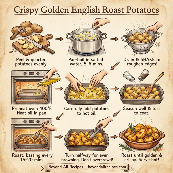Crispy Golden English Roast Potatoes instructions