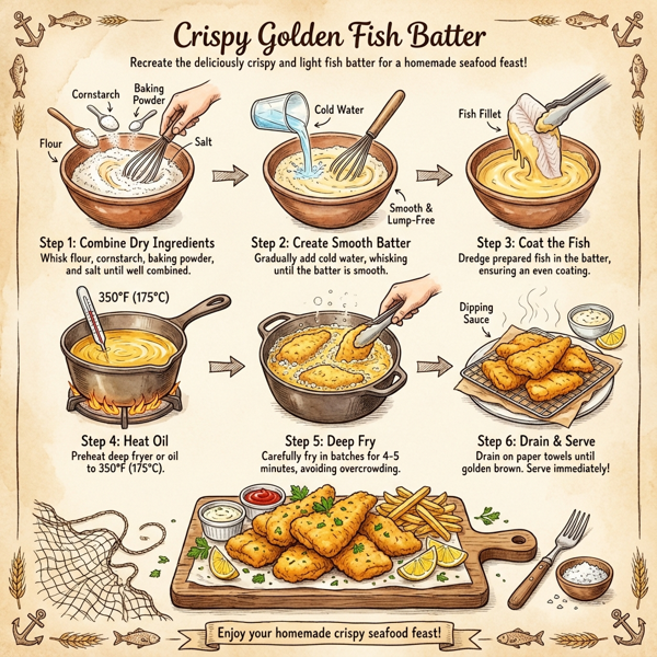 Crispy Golden Fish Batter instructions