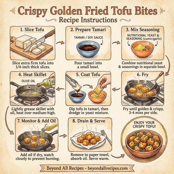 Crispy Golden Fried Tofu Bites instructions