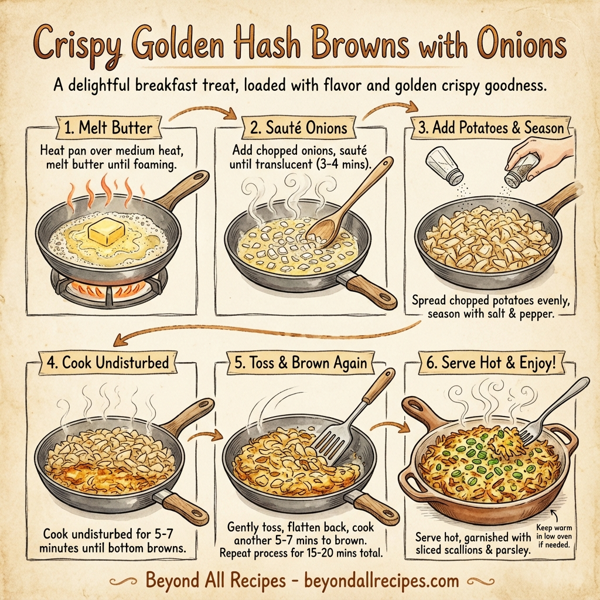 Crispy Golden Hash Browns with Onions instructions