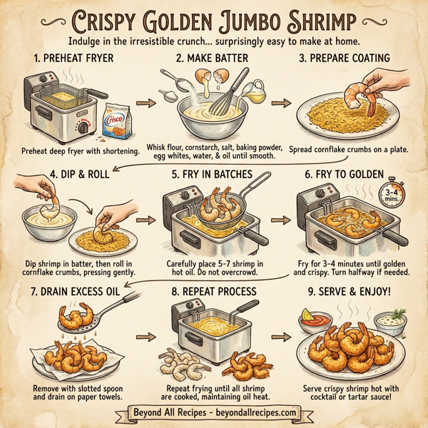 Crispy Golden Jumbo Shrimp instructions