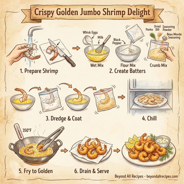 Crispy Golden Jumbo Shrimp Delight instructions