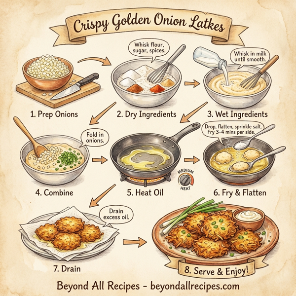 Crispy Golden Onion Latkes instructions