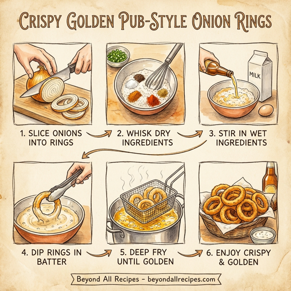 Crispy Golden Pub-Style Onion Rings instructions
