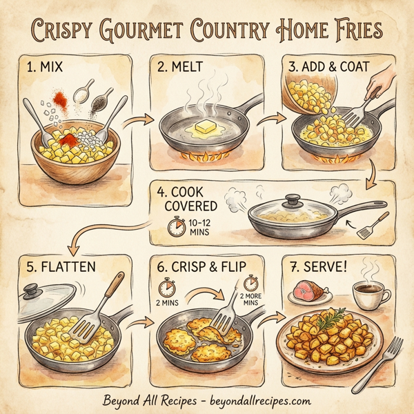 Crispy Gourmet Country Home Fries instructions
