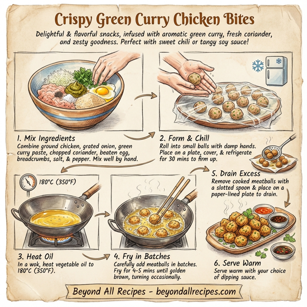 Crispy Green Curry Chicken Bites instructions