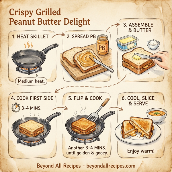 Crispy Grilled Peanut Butter Delight instructions