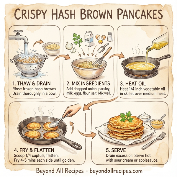 Crispy Hash Brown Pancakes instructions