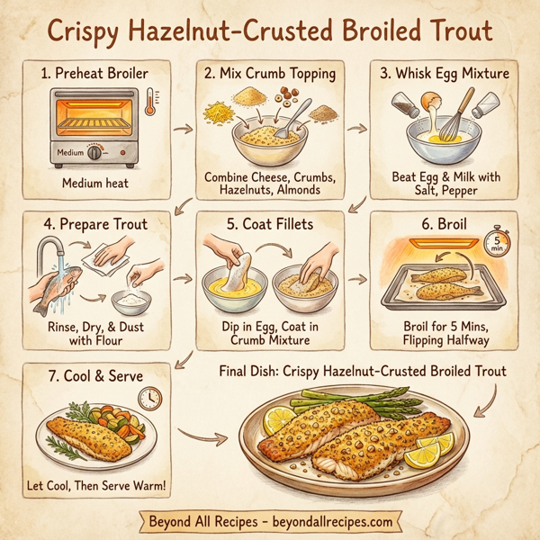 Crispy Hazelnut-Crusted Broiled Trout instructions