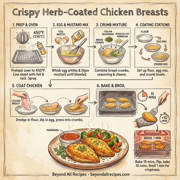 Crispy Herb-Coated Chicken Breasts instructions