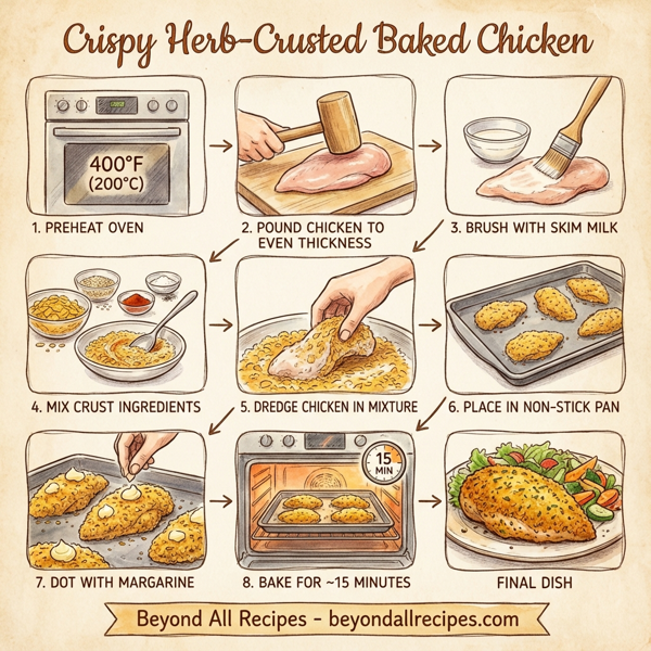 Crispy Herb-Crusted Baked Chicken instructions