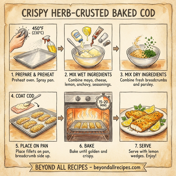Crispy Herb-Crusted Baked Cod instructions