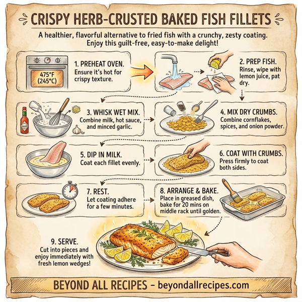Crispy Herb-Crusted Baked Fish Fillets instructions