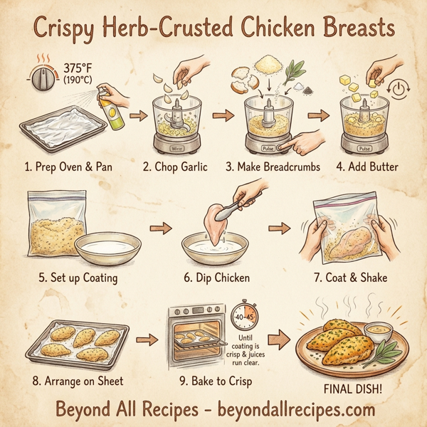 Crispy Herb-Crusted Chicken Breasts instructions