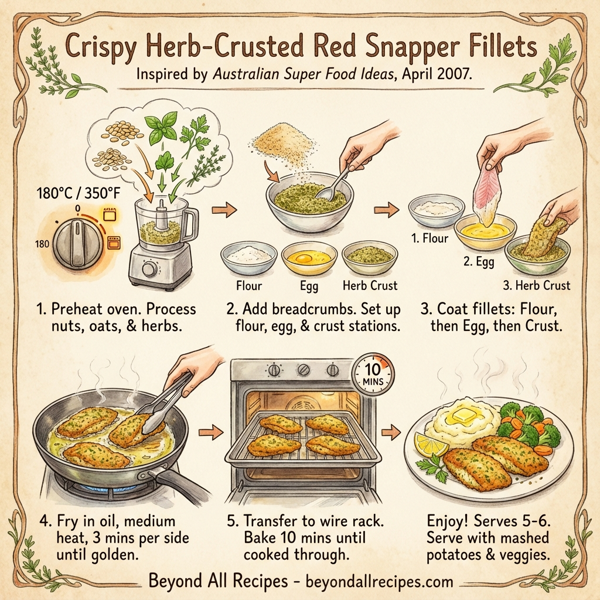 Crispy Herb-Crusted Red Snapper Fillets instructions