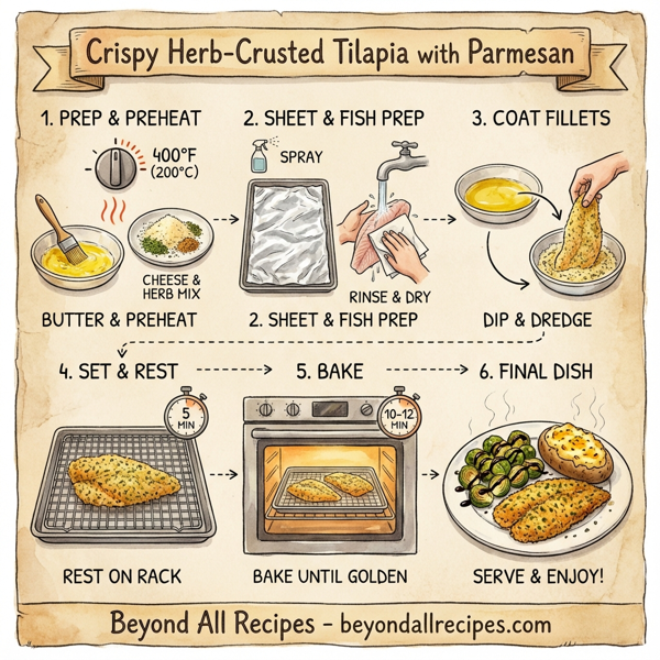 Crispy Herb-Crusted Tilapia with Parmesan instructions
