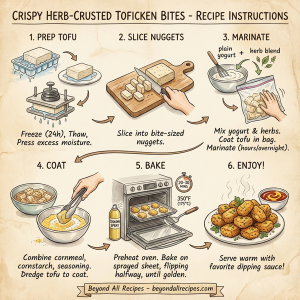 Crispy Herb-Crusted Toficken Bites instructions