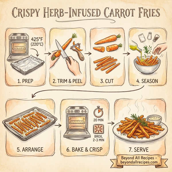 Crispy Herb-Infused Carrot Fries instructions