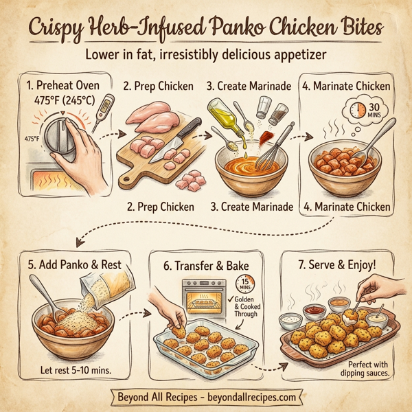 Crispy Herb-Infused Panko Chicken Bites instructions