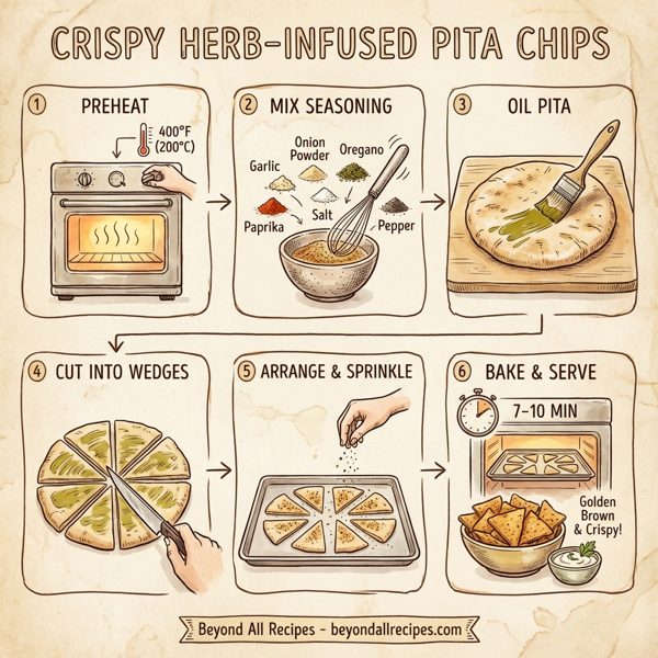 Crispy Herb-Infused Pita Chips instructions