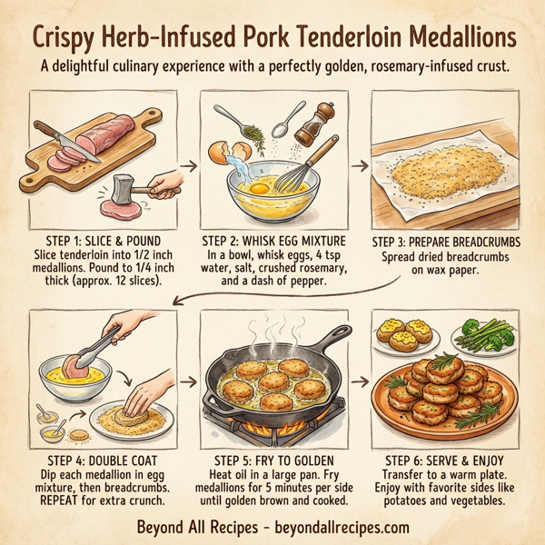 Crispy Herb-Infused Pork Tenderloin Medallions instructions