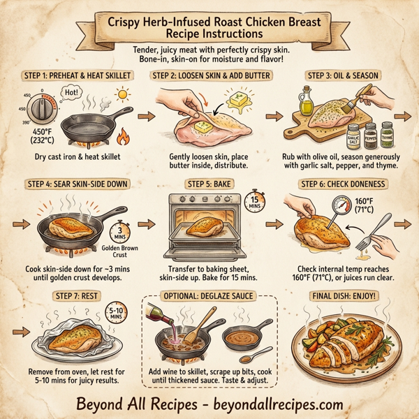 Crispy Herb-Infused Roast Chicken Breast instructions