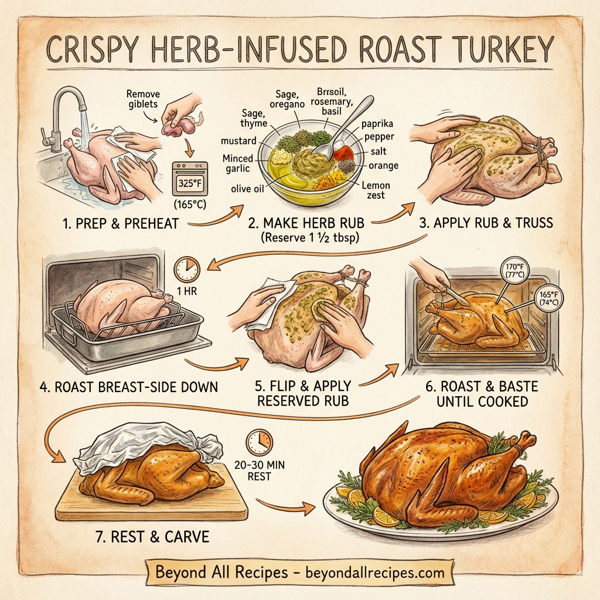 Crispy Herb-Infused Roast Turkey instructions