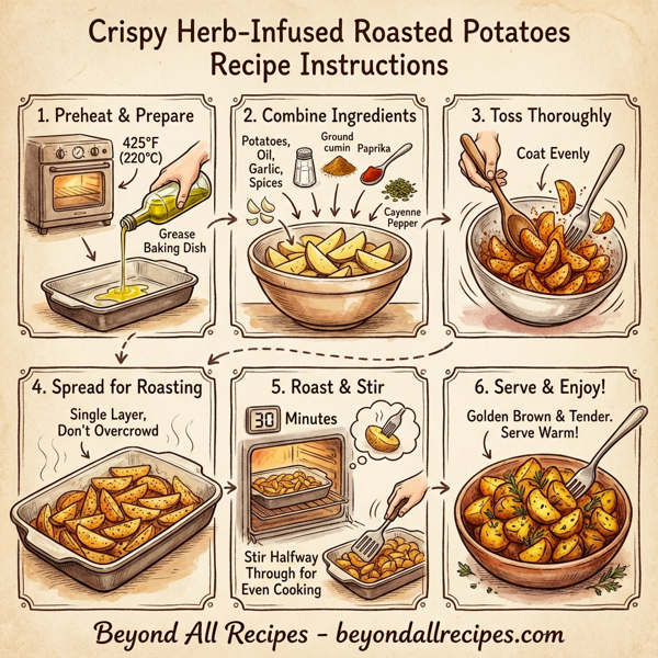 Crispy Herb-Infused Roasted Potatoes instructions