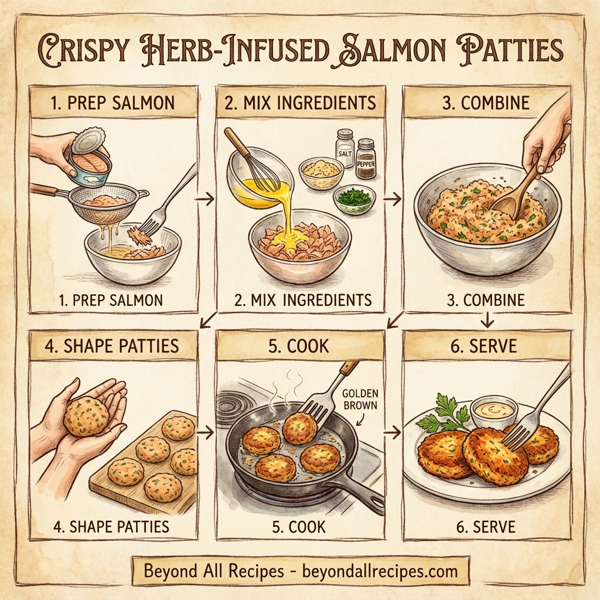 Crispy Herb-Infused Salmon Patties instructions