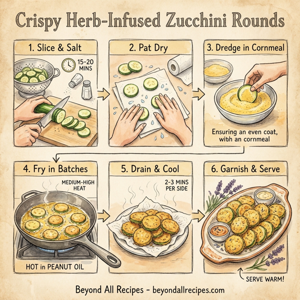 Crispy Herb-Infused Zucchini Rounds instructions