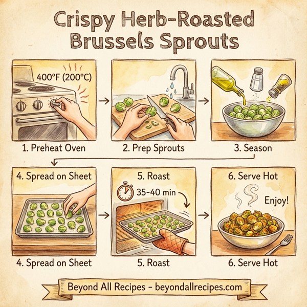 Crispy Herb-Roasted Brussels Sprouts instructions