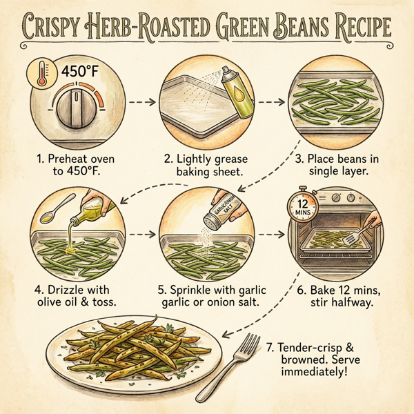 Crispy Herb-Roasted Green Beans instructions
