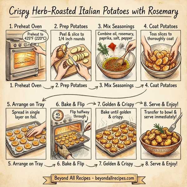 Crispy Herb-Roasted Italian Potatoes with Rosemary instructions