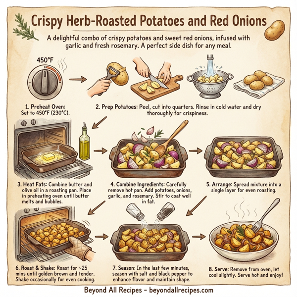 Crispy Herb-Roasted Potatoes and Red Onions instructions