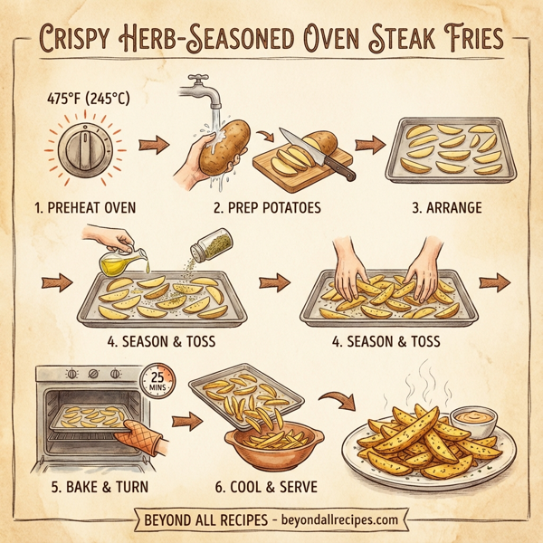 Crispy Herb-Seasoned Oven Steak Fries instructions