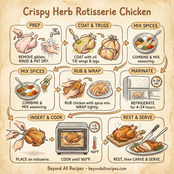 Crispy Herb Rotisserie Chicken instructions