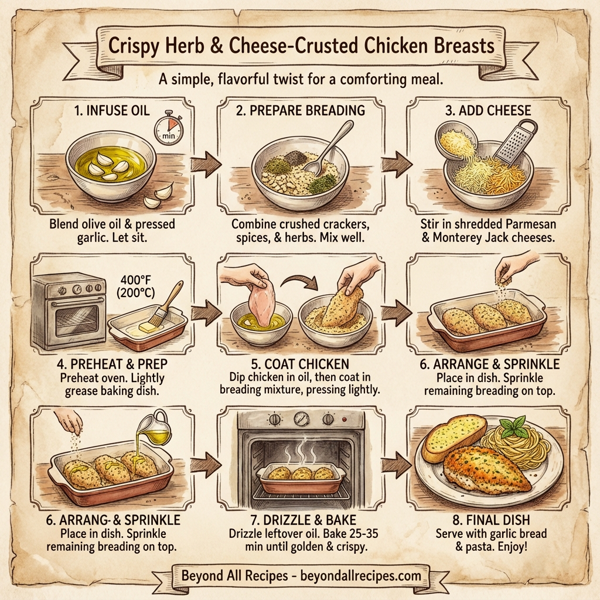 Crispy Herb & Cheese-Crusted Chicken Breasts instructions