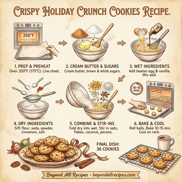 Crispy Holiday Crunch Cookies instructions